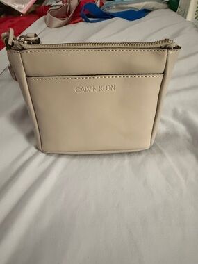 Calvin Klein Cream Crossbody Bag